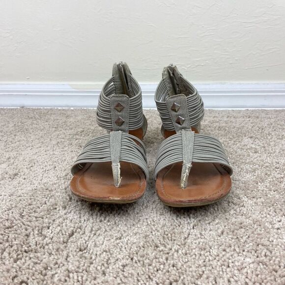 Pink & Pepper Gladiator Ankle-Strap Flats - Picture 3 of 6